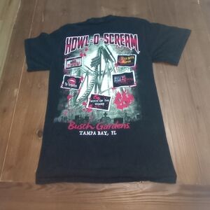 Rare Howl O Scream Shirt  Horror Night Halloween Zombie Busch Gardens Tampa